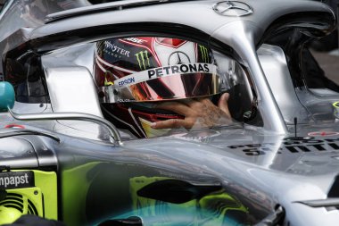 Monte CARLO, Monako - 23RD-26 Mayıs, 2019: 2019 Monako GP. Lewis Hamilton, İngiltere, Mercedes.