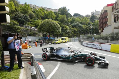 Monte CARLO, Monako - 23RD-26 Mayıs, 2019: 2019 Monako GP. Lewis Hamilton, İngiltere, Mercedes.