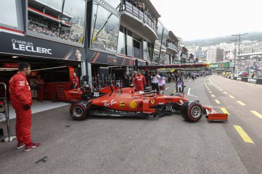Monte CARLO, Monako - 23RD-26 Mayıs 2019 Monako GP 2019. Charles Leclerc, Monako, Ferrari.