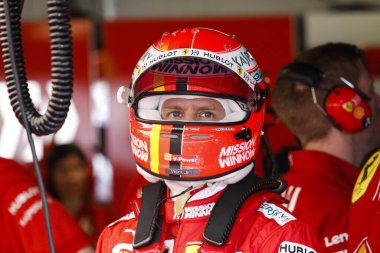 Monte CARLO, Monako - 23RD-26 Mayıs 2019 Monako GP 2019. Sebastian Vettel, Almanya, Ferrari.