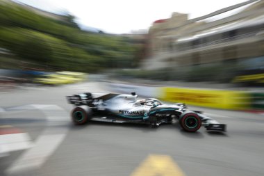 Monte CARLO, Monako - 23RD-26 Mayıs, 2019: 2019 Monako GP. Lewis Hamilton, İngiltere, Mercedes.
