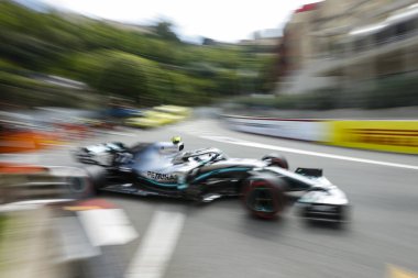 Monte CARLO, Monako - 23RD-26 Mayıs, 2019: 2019 Monako GP. Lewis Hamilton, İngiltere, Mercedes.