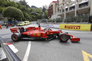 Monte CARLO, Monako - 23RD-26 Mayıs 2019 Monako GP 2019. Charles Leclerc, Monako.