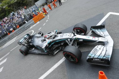 Monte CARLO, Monako - 23RD-26 Mayıs, 2019: 2019 Monako GP. Lewis Hamilton, İngiltere, Mercedes.