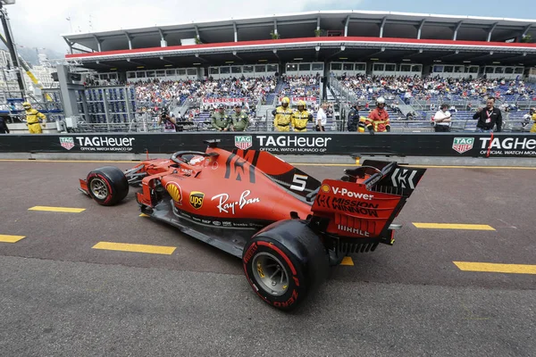 Monte Carlo Monako 23Rd Mayıs 2019 Monako 2019 Sebastian Vettel — Stok fotoğraf