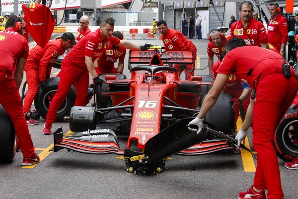 Monte CARLO, Monako - 23RD-26 Mayıs 2019 Monako GP 2019. Charles Leclerc, Monako, Ferrari.