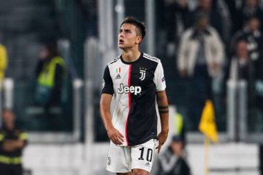 TURIN, İTALYA - 22 EKİM 2019. UEFA CHAMPIONS LEAGUE, JUVENTUS karşı LOKOMOTIV MOSCOW 2-1: Paulo Dybala, Arjantin, Juventus.