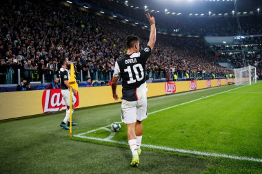 TURIN, İTALYA - 22 EKİM 2019. UEFA CHAMPIONS LEAGUE, JUVENTUS karşı LOKOMOTIV MOSCOW 2-1: Paulo Dybala, Arjantin, Juventus.