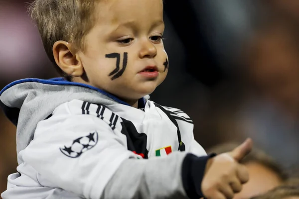 Turin Itálie Října2019 Uefa Champions League Juventus Lokomotiv Moscow Roztomilý — Stock fotografie