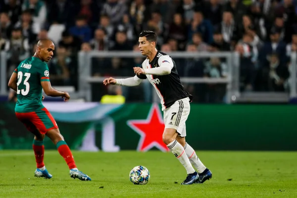 意大利 2019年10月22日 Uefa Champions League Juventus Lokomotiv Moscow Cristiano Ronaldo — 图库照片