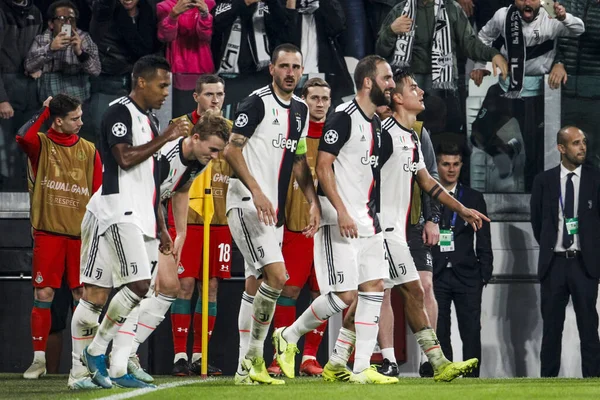 Turin Itália Outubro 2019 Uefa Champions League Juventus Lokomotiv Moscow — Fotografia de Stock