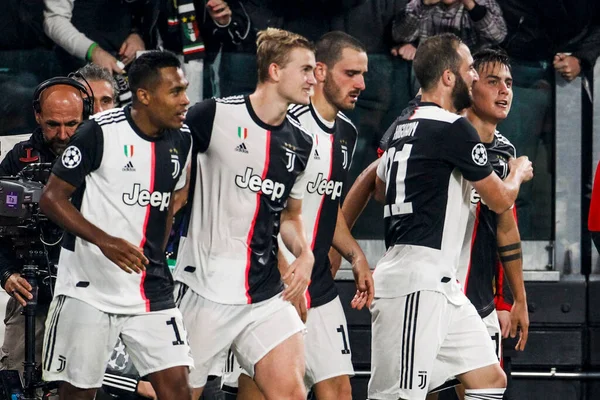 Τουριν Ιταλια Οκτωβριου 2019 Uefa Champions League Juventus Εναντίον Lokomotiv — Φωτογραφία Αρχείου