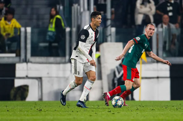 Turin Olaszország Október 2019 Uefa Champions League Juventus Lokomotiv Moscow — Stock Fotó