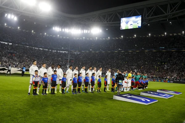 TÜRİN, İTALYA - 22 EKİM 2019 UEFA CHAMPIONS Lideri, JUVENTUS LOKOMOTIV MOSCOW  