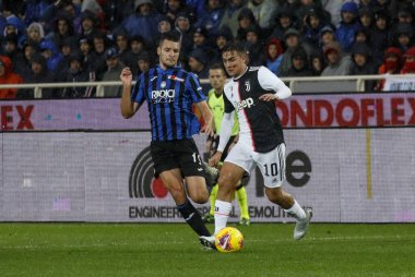 Bergamo, İtalya. 23 / 11 / 2019. Serie A, İtalyan futbol şampiyonası. Atalanta Juventus 'a karşı 1-3, Paulo Dybala, Arjantin, Juventus.