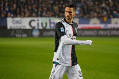 Bergamo, İtalya. 23 / 11 / 2019. Serie A, İtalyan futbol şampiyonası. Atalanta Juventus 'a karşı 1-3, Rodrigo Bentancur, Juventus.