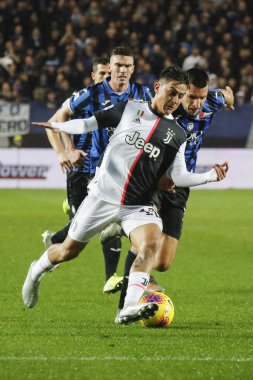 Bergamo, İtalya. 23 / 11 / 2019. Serie A, İtalyan futbol şampiyonası. Atalanta Juventus 'a karşı 1-3, Paulo Dybala, Arjantin, Juventus.