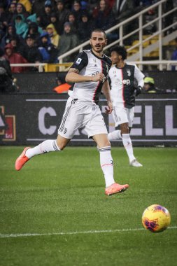 Bergamo, İtalya. 23 / 11 / 2019. Serie A, İtalyan futbol şampiyonası. Atalanta, Juventus 'a karşı 1-3, Leonardo Bonucci, İtalya, Juventus.