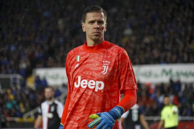 Bergamo, İtalya. 23 / 11 / 2019. Serie A, İtalyan futbol şampiyonası. Atalanta Juventus 'a karşı 1-3, Wojciech Szczesny, Polonya, kaleci Juventus.