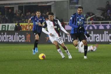 Bergamo, İtalya. 23 / 11 / 2019. Serie A, İtalyan futbol şampiyonası. Atalanta Juventus 'a karşı 1-3, Paulo Dybala, Arjantin, Juventus.