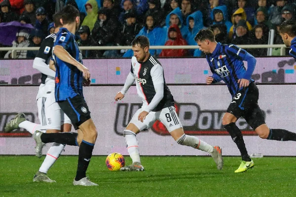 Bergamo, İtalya. 23 / 11 / 2019. Serie A, İtalyan futbol şampiyonası. Atalanta Juventus 'a karşı 1-3, Aaron Ramsey, Wales, Juventus.