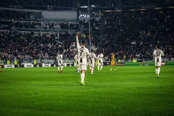 Turim Imediatamente 2019 Campeonato Italiano Futebol Série Juventus Parma Cristiano — Fotografia de Stock