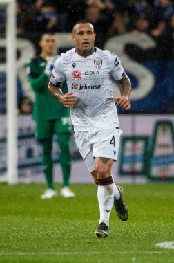 Bergamo, İtalya. 03 Kasım 2019. Campionato Italiano Serie A, Atalanta-Cagliari 0-2. Radja Nainggolan, Cagliari.