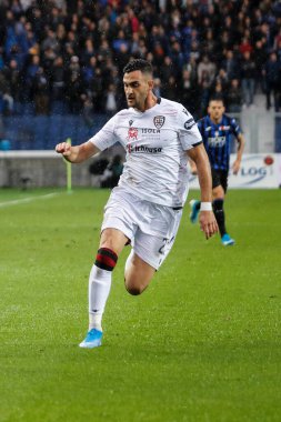 Bergamo, İtalya. 03 Kasım 2019. Campionato Italiano Serie A, Atalanta-Cagliari 0-2. Charalampos Likogiannis, Cagliari.