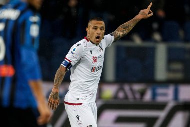 Bergamo, İtalya. 03 Kasım 2019. Campionato Italiano Serie A, Atalanta-Cagliari 0-2. Radja Nainggolan, Cagliari.