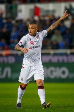 Bergamo, İtalya. 03 Kasım 2019. Campionato Italiano Serie A, Atalanta-Cagliari 0-2. Radja Nainggolan, Cagliari.