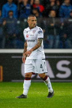 Bergamo, İtalya. 03 Kasım 2019. Campionato Italiano Serie A, Atalanta-Cagliari 0-2. Radja Nainggolan, Cagliari.
