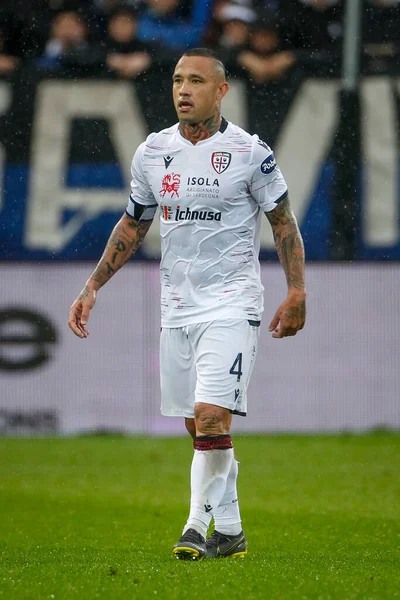 Bergamo, İtalya. 03 Kasım 2019. Campionato Italiano Serie A, Atalanta-Cagliari 0-2. Radja Nainggolan, Cagliari.