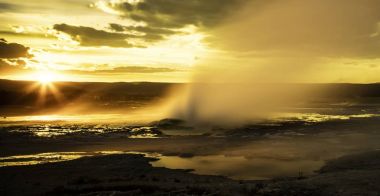 Yellowstone Ulusal par küçük bir şofben