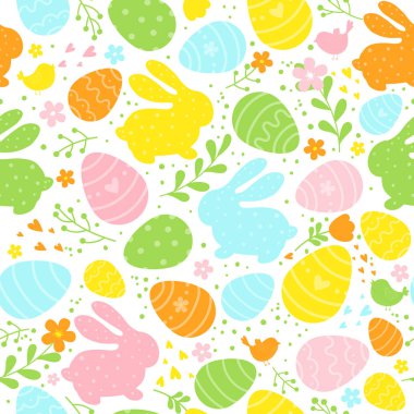 Paskalya vektörü sorunsuz arkaplan.