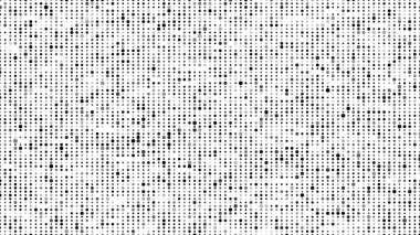 Soyut yarım ton dokusu. Noktalar arka plan. Farklı boyutlarda siyah parçacıklar.