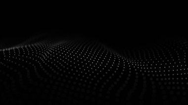 Soyut teknoloji geçmişi. Büyük veri görselleştirmesi. Dijital dinamik dalga. 3d oluşturma.