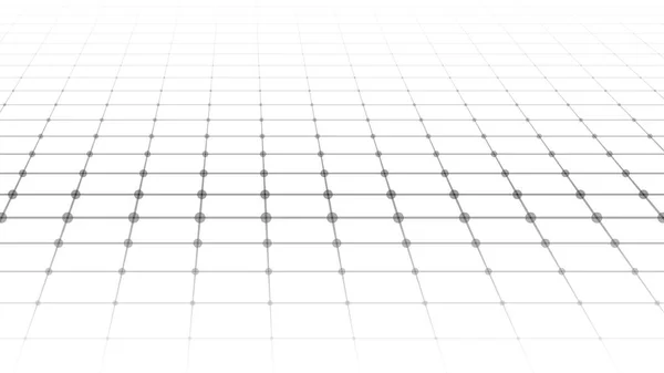 Griglia Prospettiva Astratta Panorama Vettoriale Wireframe — Vettoriale Stock