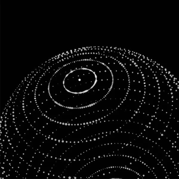 Sphère Technologique Avec Points Connexion Structure Réseau Abstrait Numérique — Image vectorielle