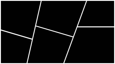 Vektör Şablonu Kolajı. Fotoğraf için çerçeve.