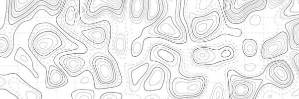 Carte Topographique Sur Fond Blanc Carte Grille Vectorielle — Image vectorielle