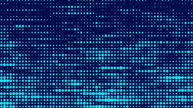 Soyut yarım ton dokusu. Noktalar arka plan. Farklı boyutlarda mavi parçacıklar.