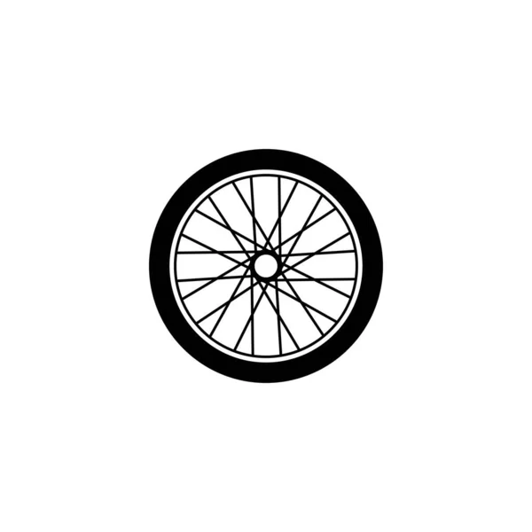 Logo Roue Motocyclette Icône Vecteur — Image vectorielle