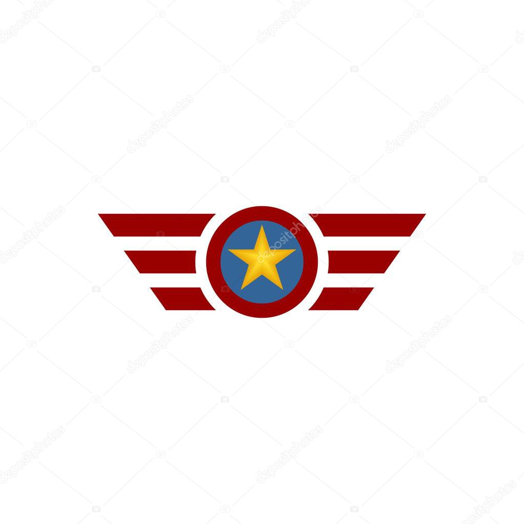 American shield logo badge