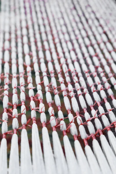 White silk thread prepare for Tie-dyeing, can use as abstract background. — Stock Photo, Image