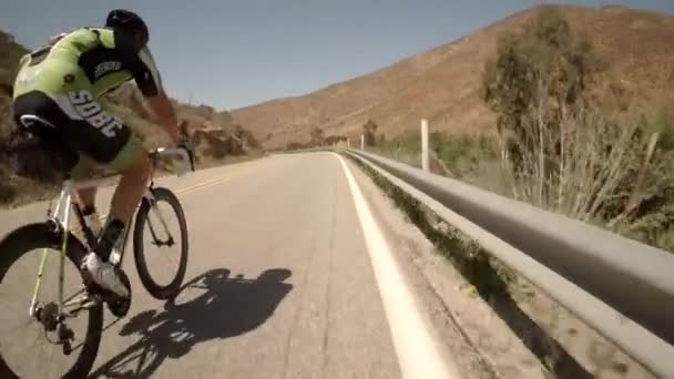 San Diego Bicicleta Carrera Pov — Vídeos de Stock