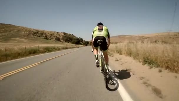 San Diego Bike Race Pov — стоковое видео