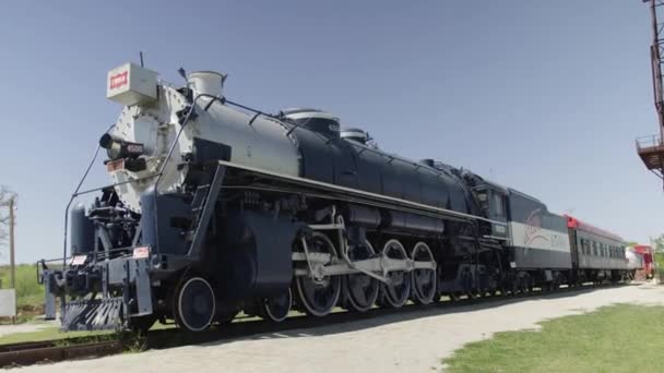 Iconische Meteoor Trein Tulsa Oklahoma — Stockvideo