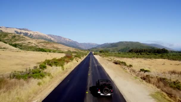 Τζιπ Οδήγηση Κατά Μήκος Pch Στο Μεγάλο Sur — Αρχείο Βίντεο