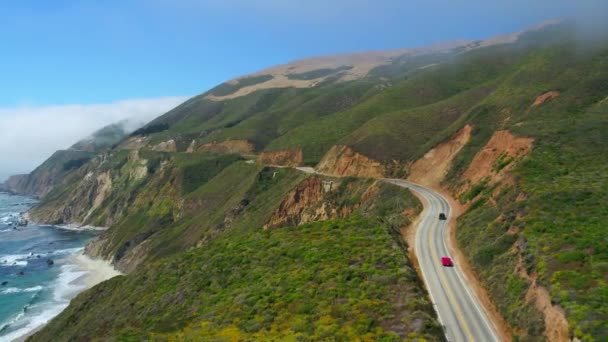 Jeep Highway Big Sur — стоковое видео
