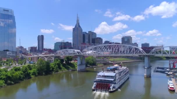 Nashville Paysage Urbain Par Drone Aérien — Video